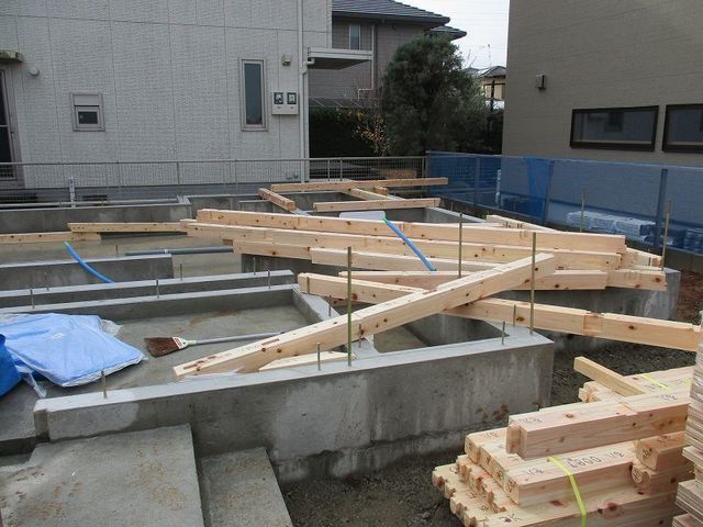 材料搬入