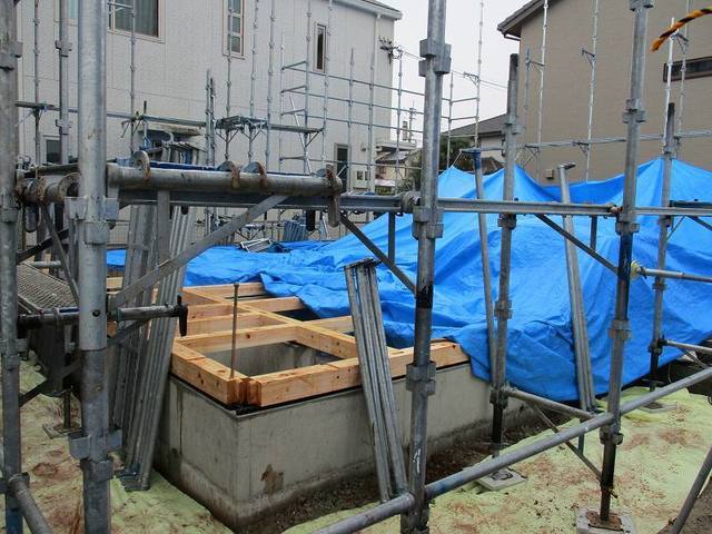 足場組立状況