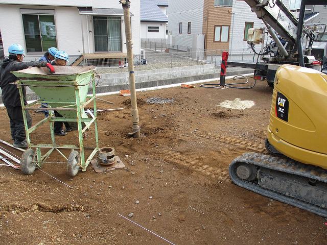 地盤補強工事