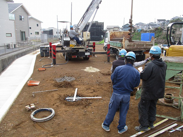 地盤補強工事